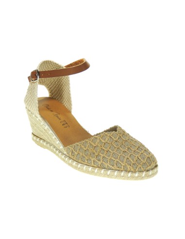 Calzados Romero. 0769 Alpargatas Valencianas para Mujer Cuña de Esparto Cáñamo y Yute Fabricadas en España marca Selquir