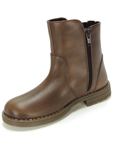 Calzados Romero. ANGELITOS. Bota de Media Caña de Piel Flor Curtida para Niño y Niña
