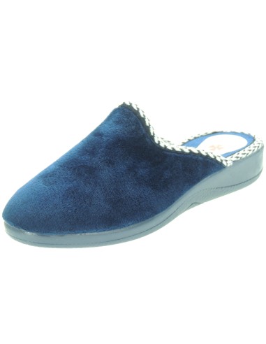 Calzados Romero. Zapatilla Chinela para Mujer | Destalonada de Casa | Suapel Aterciopelado | Piso Goma