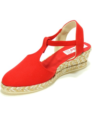 Calzados Romero. Alpargatas Valencianas para Mujer Cuña de Esparto Colección ANVESA 0295.
