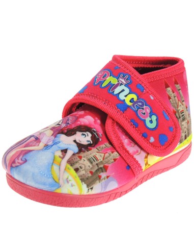 Calzados Romero. Zapatilla Abotinada de Casa Botita de Paño Perfumada de Princesita para Niña