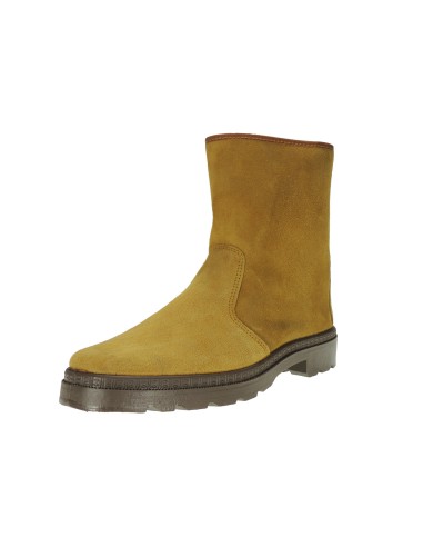 Calzados Romero. 0651 Colección POSTIGO Bota de Serraje para Trabajos de Granja, Agricultura y Ganadería con Cremallera para Hom