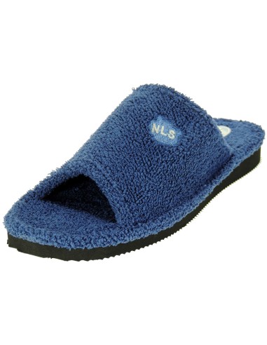 Calzados Romero. NLS. Zapatillas Chanclas de Casa en Toalla para Hombre. ANCHO STANDAR.