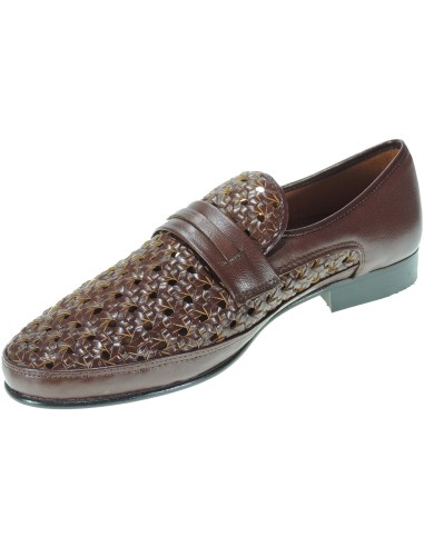 Calzados Romero. JAM Zapato de Verano Trenzado de Piel y Piso Cuero para Hombre