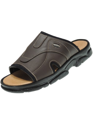 Calzados Romero. 0364 Colección MORXIVA Sandalia Chancla con Forro de Neopreno y Planta Piel Acolchada para Hombre