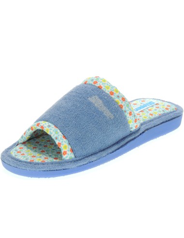Calzados Romero. 0749 SLIPPER Zapatillas Chanclas en Toalla de ir por Casa para Mujer Piso Liviano Especial para Parqué No Apta 
