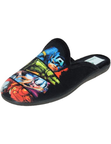 Calzados Romero Chinela de Casa para Hombre Zapatillas Destalonadas para Invierno Tejido Aterciopelado 2506