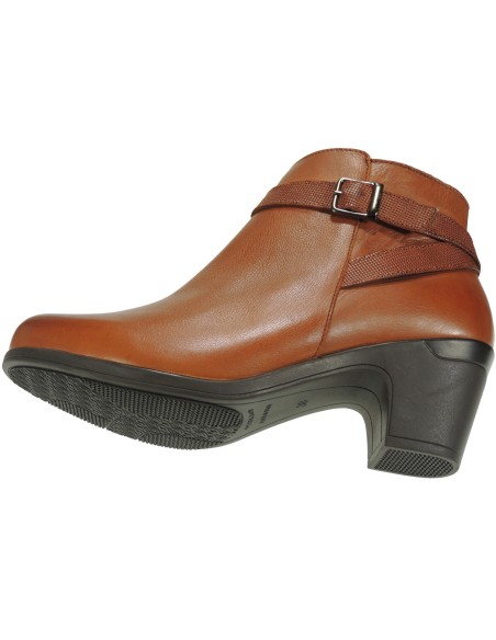 Botín Piel Tacón 6CM y Cremallera para Mujer TUPIE 861 Cuero para Mujer